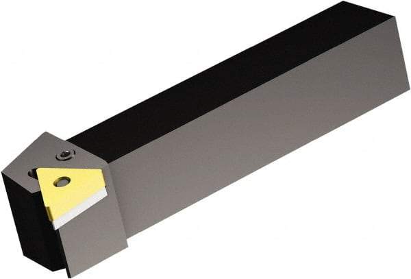 Sandvik Coromant - PTGN, Left Hand Cut, -1° Lead Angle, 16mm Shank Height x 16mm Shank Width, Negative Rake Indexable Turning Toolholder - 100mm OAL, TNMG 16 04 08 Insert Compatibility, Series T-Max P - Americas Industrial Supply