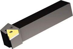 Sandvik Coromant - PTGN, Right Hand Cut, -1° Lead Angle, 25mm Shank Height x 25mm Shank Width, Negative Rake Indexable Turning Toolholder - 150mm OAL, TNMG 16 04 08 Insert Compatibility, Series T-Max P - Americas Industrial Supply