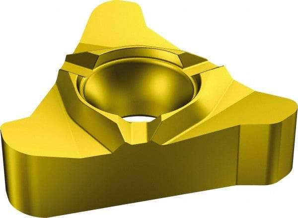 Sandvik Coromant - 266 Internal Left Hand Trapez Laydown Threading Insert - Grade 1020, TiN Coated Carbide, 12.7mm Inscribed Circle - Americas Industrial Supply