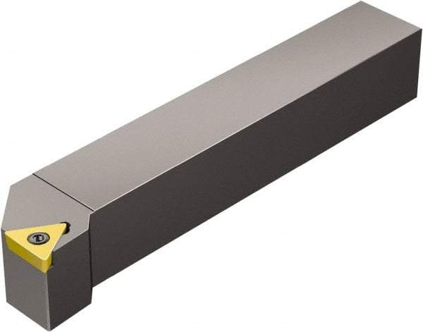 Sandvik Coromant - STFCR/L, Right Hand Cut, -1° Lead Angle, 12mm Shank Height x 12mm Shank Width, Neutral Rake Indexable Turning Toolholder - 80mm OAL, TCMT 11 02 04, TCMT 2(1.5)1 Insert Compatibility, Series CoroTurn 107 - Americas Industrial Supply