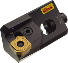 Sandvik Coromant - TCMT221 KM Grade H13A Carbide Turning Insert - Uncoated, 60° Triangle, 1/4" Inscr Circle, 1/8" Thick, 1/64" Corner Radius - Americas Industrial Supply