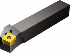 Sandvik Coromant - PSKN, Left Hand Cut, 15° Lead Angle, 25mm Shank Height x 25mm Shank Width, Negative Rake Indexable Turning Toolholder - 150mm OAL, SNMG 12 04 08 Insert Compatibility, Series T-Max P - Americas Industrial Supply