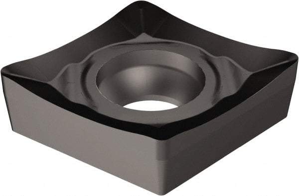 Sandvik Coromant - CCGX21.5 AL Grade 1105 Carbide Turning Insert - TiAlN2 Finish, 80° Diamond, 1/4" Inscr Circle, 3/32" Thick, 0.2mm Corner Radius - Americas Industrial Supply