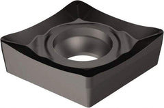 Sandvik Coromant - CCGX21.5 AL Grade 1105 Carbide Turning Insert - TiAlN2 Finish, 80° Diamond, 1/4" Inscr Circle, 3/32" Thick, 0.2mm Corner Radius - Americas Industrial Supply
