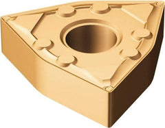 Sandvik Coromant - WNMG331 WF Grade 1125 Carbide Turning Insert - TiAlN/AlCr2O3 Finish, 80° Trigon, 1/4" Inscr Circle, 3/16" Thick, 1/64" Corner Radius - Americas Industrial Supply