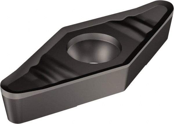 Sandvik Coromant - VCGX221 AL Grade 1105 Carbide Turning Insert - TiAlN2 Finish, 35° Diamond, 1/4" Inscr Circle, 1/8" Thick, 1/64" Corner Radius - Americas Industrial Supply