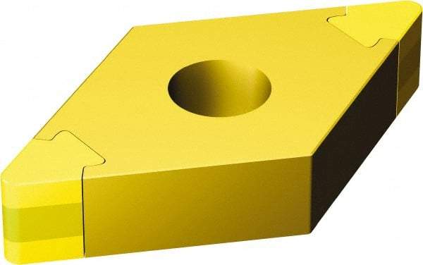 Sandvik Coromant - DNGA332 Grade 7525 CBN Turning Insert - 55° Diamond, 3/8" Inscr Circle, 3/16" Thick, 1/32" Corner Radius - Americas Industrial Supply
