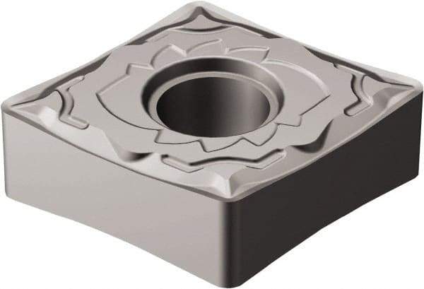 Sandvik Coromant - CNMG432 SF Grade H13A Carbide Turning Insert - Uncoated, 80° Diamond, 1/2" Inscr Circle, 3/16" Thick, 1/32" Corner Radius - Americas Industrial Supply