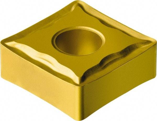 Sandvik Coromant - SNMG432 MF Grade 235 Carbide Turning Insert - TiCN/TiN Finish, 90° Square, 1/2" Inscr Circle, 3/16" Thick, 1/32" Corner Radius - Americas Industrial Supply
