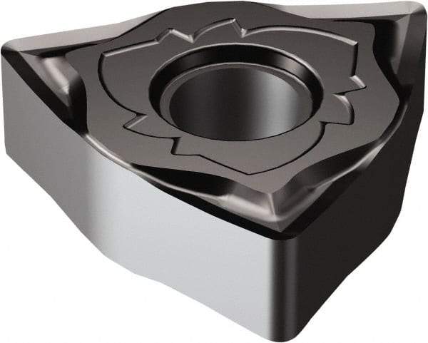 Sandvik Coromant - WNGG432 SGF Grade 1105 Carbide Turning Insert - TiAlN2 Finish, 80° Trigon, 1/2" Inscr Circle, 3/16" Thick, 1/32" Corner Radius - Americas Industrial Supply