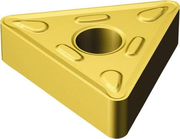 Sandvik Coromant - TNMG666 HM Grade 2025 Carbide Turning Insert - TiCN/Al2O3/TiN Finish, 60° Triangle, 3/4" Inscr Circle, 3/8" Thick, 3/32" Corner Radius - Americas Industrial Supply