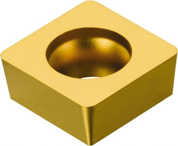 Sandvik Coromant - SCMW32.52 Grade 235 Carbide Turning Insert - TiCN/TiN Finish, 90° Square, 3/8" Inscr Circle, 5/32" Thick, 1/32" Corner Radius - Americas Industrial Supply