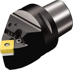Sandvik Coromant - Neutral Cut, Size C6, SNMG 15 06 12 & SNMG 543 Insert Compatiblity, External Modular Turning & Profiling Cutting Unit Head - 0.5mm Ctr to Cutting Edge, 65mm Head Length, Through Coolant, Series T-Max P - Americas Industrial Supply