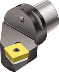 Sandvik Coromant - Right Hand Cut, Size C10, SBMT 38 12 32 Insert Compatiblity, Internal Modular Turning & Profiling Cutting Unit Head - 58mm Ctr to Cutting Edge, 110mm Head Length, Through Coolant, Series CoroTurn 107 - Americas Industrial Supply