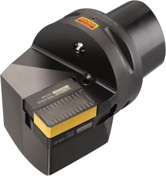 Sandvik Coromant - Right Hand Cut, Size C10, LNMX 50 14 32 Insert Compatiblity, External Modular Turning & Profiling Cutting Unit Head - 35mm Ctr to Cutting Edge, 110mm Head Length, Through Coolant, Series T-Max P - Americas Industrial Supply