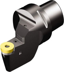 Sandvik Coromant - Left Hand Cut, Size C10, RCMX 32 09 00 Insert Compatiblity, External Modular Turning & Profiling Cutting Unit Head - 35mm Ctr to Cutting Edge, 134mm Head Length, Through Coolant, Series T-Max P - Americas Industrial Supply