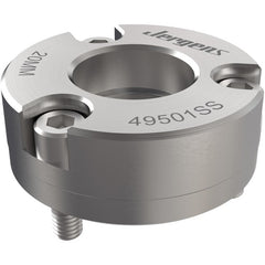 Face Mount Receiver Bushing, 35 mm Shank Diameter × 70 mm Actual Outer Diameter, Stainless Steel