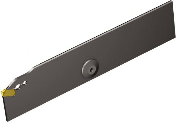 Sandvik Coromant - 1.2559" Blade Height, 0.0689" Blade Width, 5.9055" OAL, Right Hand Cut, Single End Indexable Cut-Off Blade - 26mm Max Depth of Cut, QD-NR/L1..C..A Blade, CoroCut QD Series - Americas Industrial Supply
