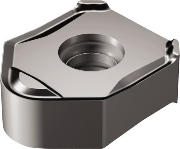 Sandvik Coromant - 345N1305 PW5 Grade 1010 Carbide Milling Insert - TiAlN2 Finish, 5.6mm Thick, 13mm Inscribed Circle - Americas Industrial Supply