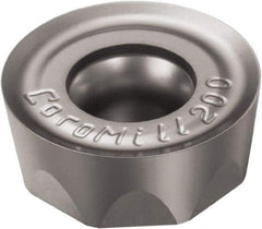 Sandvik Coromant - RCHT1606 PL Grade 1130 Carbide Milling Insert - AlTiCrN Finish, 6.35mm Thick, 16mm Inscribed Circle, 8mm Corner Radius - Americas Industrial Supply
