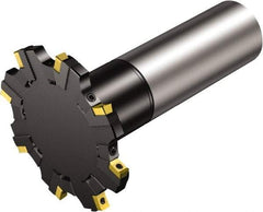 Sandvik Coromant - 42 Connection, 97mm Cutter Diam, 1.6535" Hole Diam, 8 Tooth Indexable Slotting Cutter - R331.52..Axx..R Toolholder, N331.1A-08 Insert, Right Hand Cutting Direction - Americas Industrial Supply