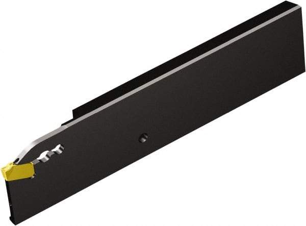 Sandvik Coromant - 1.0197" Blade Height, 0.3278" Blade Width, 4.3307" OAL, Left Hand Cut, Single End Indexable Cut-Off Blade - QD-RL1..C..D2 Blade, CoroCut QD Series - Americas Industrial Supply