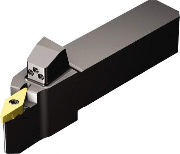 Sandvik Coromant - QS-TR-V..R/L..HP, Left Hand Cut, -3° Lead Angle, 19.05mm Shank Height x 19.05mm Shank Width, Neutral Rake Indexable Turning Toolholder - 113mm OAL, TR-VB1308 Insert Compatibility, Series CoroTurn TR - Americas Industrial Supply