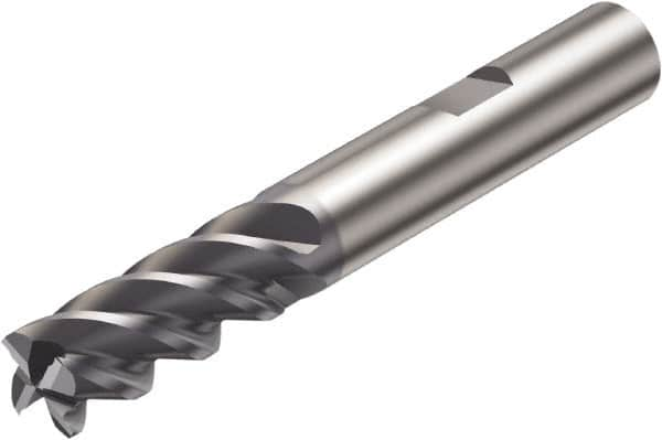 Sandvik Coromant - 20mm, 5 Flute, Solid Carbide, Corner Radius End Mill - 104mm OAL, 45° Helix, Right Hand Flute, 38mm LOC, Right Hand Cut - Americas Industrial Supply