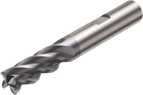 Sandvik Coromant - 25mm, 4 Flute, Solid Carbide, Corner Radius End Mill - 121mm OAL, 37° Helix, Right Hand Flute, 45mm LOC, Right Hand Cut - Americas Industrial Supply