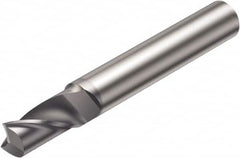 Sandvik Coromant - 8mm, 16mm LOC, 8mm Shank Diam, 63mm OAL, 1 Flute, Solid Carbide Square End Mill - TiCN Finish, 30° Helix, Centercutting, Right Hand Cut, Right Hand Flute, Series CoroMill Plura - Americas Industrial Supply