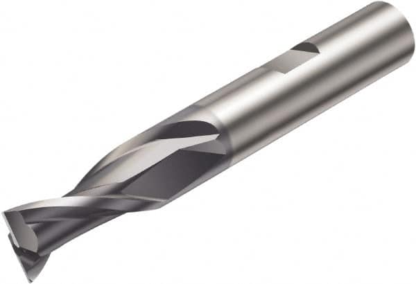 Sandvik Coromant - 12mm, 2 Flute, Solid Carbide, Corner Radius End Mill - 83mm OAL, 30° Helix, Right Hand Flute, 25.5mm LOC, Right Hand Cut - Americas Industrial Supply