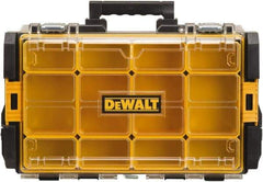 DeWALT - 12 Compartment Tool Organizer - 13-1/8" Wide x 4-1/2" Deep x 21-5/8" High, Polycarbonate, Black - Americas Industrial Supply