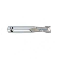 1/2 Dia. x 3 Overall Length 2-Flute .045 C/R Solid Carbide SE End Mill-Round Shank-Center Cutting-Uncoated - Americas Industrial Supply