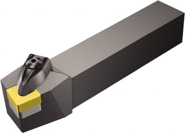 Sandvik Coromant - DSBNR/L, Left Hand Cut, 15° Lead Angle, 20mm Shank Height x 20mm Shank Width, Negative Rake Indexable Turning Toolholder - 125mm OAL, SNMG 12 04 08, SNMG 432 Insert Compatibility, Series T-Max P - Americas Industrial Supply
