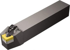 Sandvik Coromant - DCBNR/L, Left Hand Cut, 15° Lead Angle, 25mm Shank Height x 25mm Shank Width, Negative Rake Indexable Turning Toolholder - 150mm OAL, CNMG 16 06 12, CNMG 543 Insert Compatibility, Series T-Max P - Americas Industrial Supply