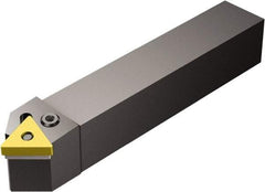 Sandvik Coromant - PTDNR/L, Right Hand Cut, 45° Lead Angle, 25mm Shank Height x 25mm Shank Width, Negative Rake Indexable Turning Toolholder - 150mm OAL, TNMG 22 04 08, TNMG 432 Insert Compatibility, Series T-Max P - Americas Industrial Supply