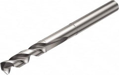 Sandvik Coromant - 9.55mm 135° Solid Carbide Jobber Drill - Uncoated, Right Hand Cut, Cylindrical Shank, 93mm OAL - Americas Industrial Supply