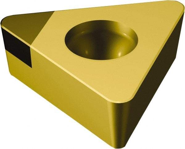 Sandvik Coromant - TCGW1.21.21 Grade 7015 CBN Turning Insert - TiN Finish, 60° Triangle, 5/32" Inscr Circle, 5/64" Thick, 1/64" Corner Radius - Americas Industrial Supply