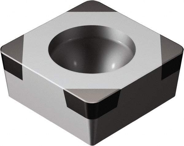 Sandvik Coromant - SCGW32.51 Grade 7025 CBN Turning Insert - 90° Square, 3/8" Inscr Circle, 5/32" Thick, 1/64" Corner Radius - Americas Industrial Supply