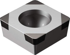 Sandvik Coromant - SCGW32.51 Grade 7025 CBN Turning Insert - 90° Square, 3/8" Inscr Circle, 5/32" Thick, 1/64" Corner Radius - Americas Industrial Supply