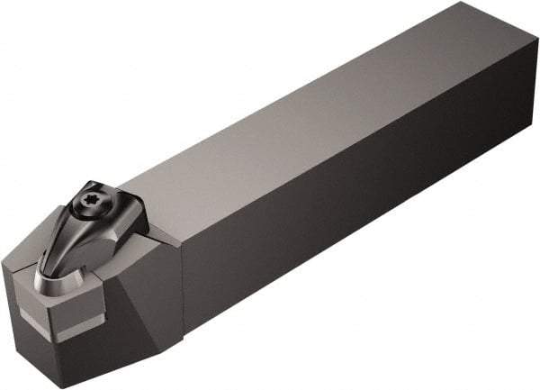 Sandvik Coromant - CCBNR/L, Right Hand Cut, 15° Lead Angle, 25mm Shank Height x 25mm Shank Width, Negative Rake Indexable Turning Toolholder - 150mm OAL, CNGN 12 07 08, CNG 452 Insert Compatibility, Series T-Max - Americas Industrial Supply