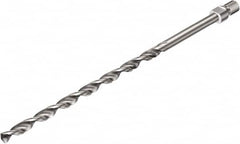 Sandvik Coromant - 6.37mm 135° Solid Carbide Jobber Drill - Uncoated, Right Hand Cut, 152.4mm OAL - Americas Industrial Supply