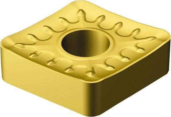 Sandvik Coromant - CNMM433 QR Grade 2025 Carbide Turning Insert - TiCN/AI2O3/TiN Finish, 80° Diamond, 1/2" Inscr Circle, 3/16" Thick, 3/64" Corner Radius - Americas Industrial Supply