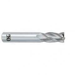 1/2 Dia. x 3 Overall Length 4-Flute .030 C/R Solid Carbide SE End Mill-Round Shank-Center Cutting-Uncoated - Americas Industrial Supply