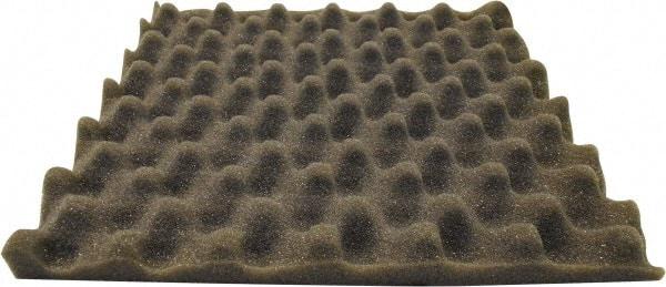 Singer Safety - 27" Long x 54" Wide, Polyester Polyurethane Convoluted Foam - Dept of Transportation MVSS #302, Underwriters Laboratories UL94 #HF-1 Specification, Charcoal Gray - Americas Industrial Supply