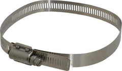 IDEAL TRIDON - SAE Size 80, 2-7/16 to 5-1/2" Diam, Stainless Steel Quick Engagement Hose Worm Drive Clamp - Material Grade 304 - Americas Industrial Supply