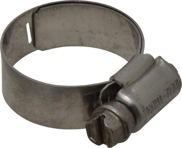 IDEAL TRIDON - SAE Size 12, 11/16 to 1-1/4" Diam, Stainless Steel Lined Worm Drive Clamp - Material Grade 316 - Americas Industrial Supply