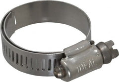 IDEAL TRIDON - SAE Size 16, 3/4 to 1-1/2" Diam, Stainless Steel Lined Worm Drive Clamp - Material Grade 316 - Americas Industrial Supply