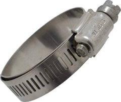 IDEAL TRIDON - SAE Size 20, 13/16 to 1-3/4" Diam, Stainless Steel Lined Worm Drive Clamp - Material Grade 316 - Americas Industrial Supply