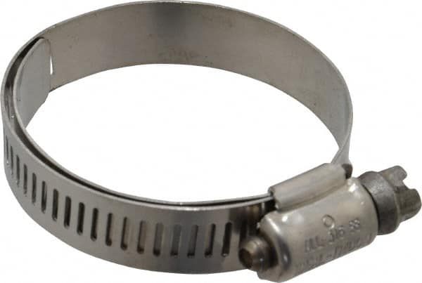 IDEAL TRIDON - SAE Size 24, 1-1/16 to 2" Diam, Stainless Steel Lined Worm Drive Clamp - Material Grade 316 - Americas Industrial Supply